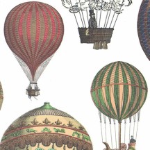 Hot Air Balloons Italian Print Paper ~ Carta Fiorentina Italy